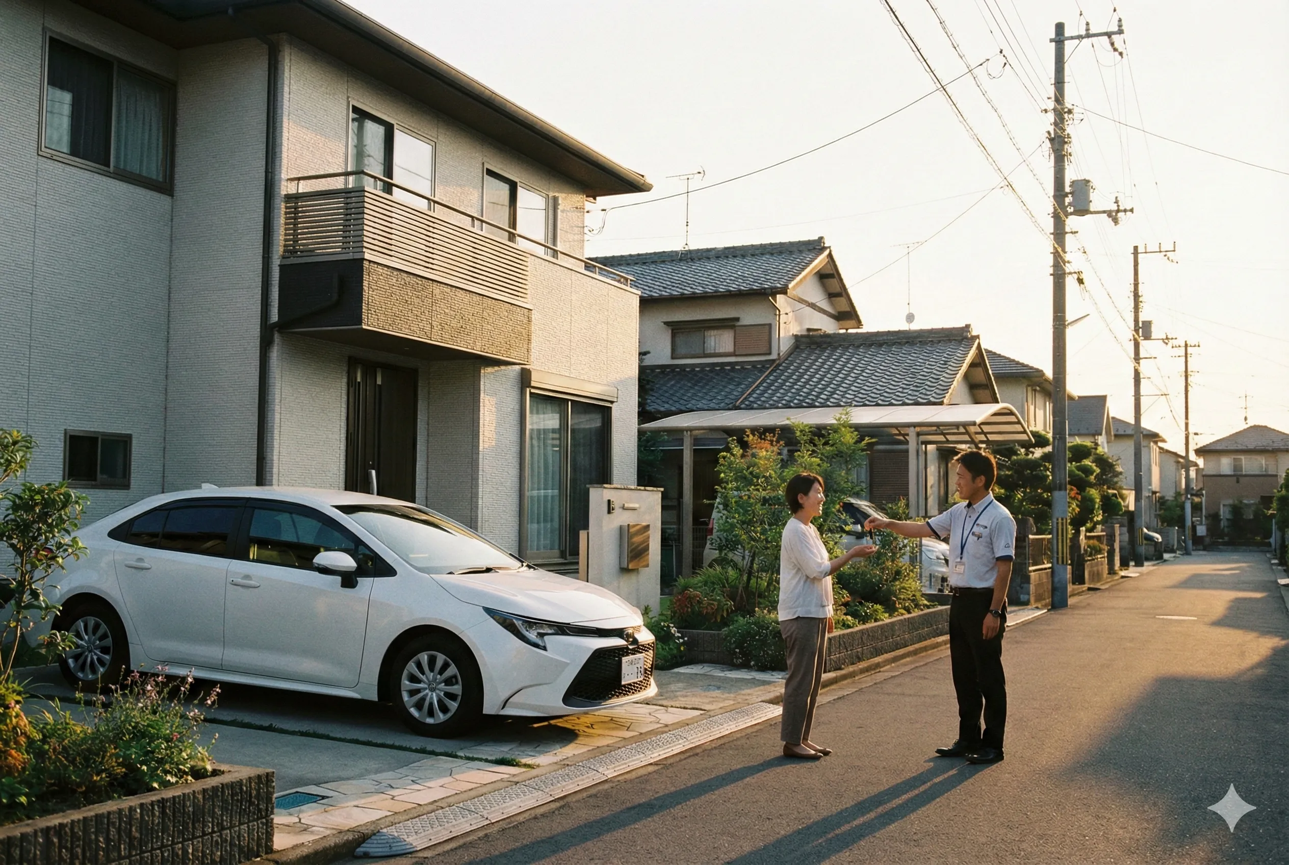 宅配納車シーン